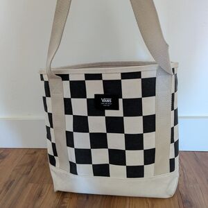 Vans Black and White Checkered Tote
